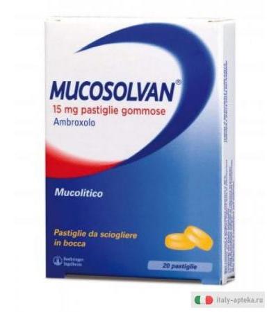 Mucosolvan 20 pastiglie 15 mg gommose masticabili