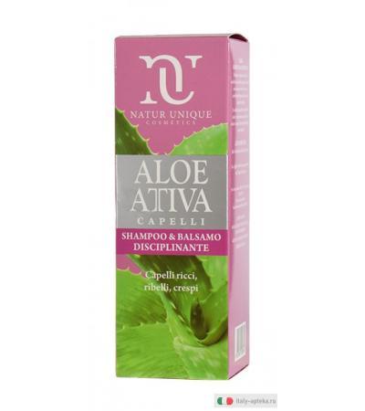 Natur Unique Aloe Attiva capelli shampoo e balsamo disciplinante 250ml