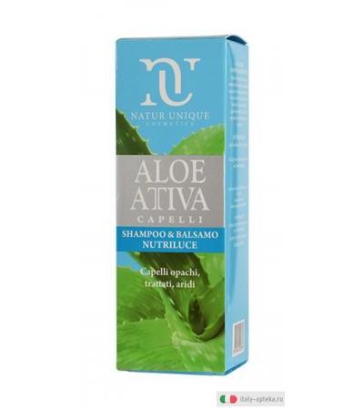 Natur Unique Aloe Attiva shampoo e balsamo nutriluce 250ml