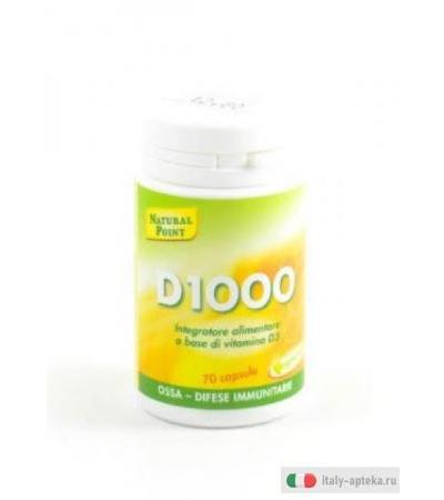 Natural Point D1000 integratore alimentare di vitamina D 70 capsule