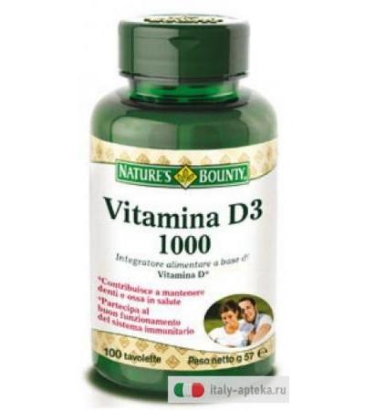 Nature's Bounty Vitamina D3-1000 100 tavolette