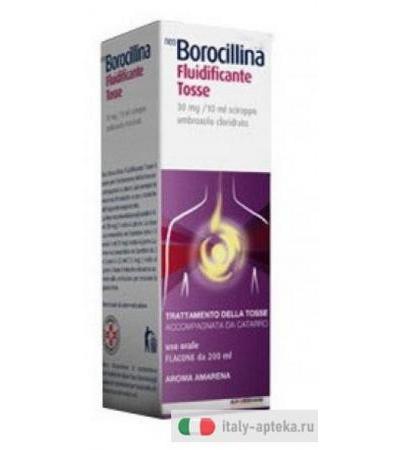 NeoBorocillina Fluidificante Tosse gusto amarena 200ml