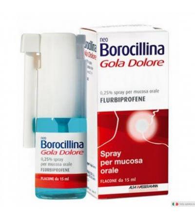 NeoBorocillina Gola Dolore spray per mucosa orale gusto limone e miele 15ml