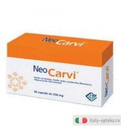 NeoCarvi favorisce la regolare motilità intestinale 36 capsule vegetali