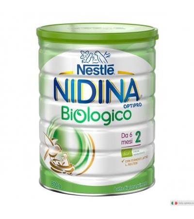 Nestlé Nidina Biologico 2 latte per l'alimentazione del lattante 6m+ 800g