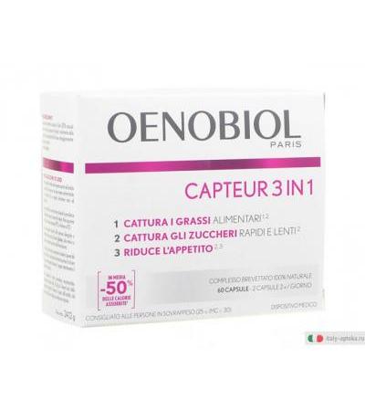 Oenobiol Capteur 3 in 1 integratore per perder peso 60 capsule