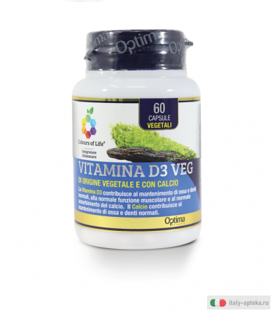 Optima Colours Of Life Vitamina D3 Veg 60 capsule