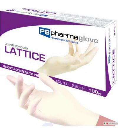 PB Pharma Glove Guanto in Lattice con polvere taglia S 100 pezzi