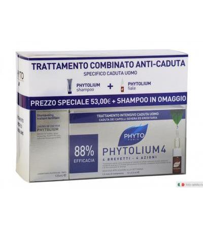 Phyto Cofanetto Anti-Caduta Uomo Phytolium Shampoo + Phytolium fiale