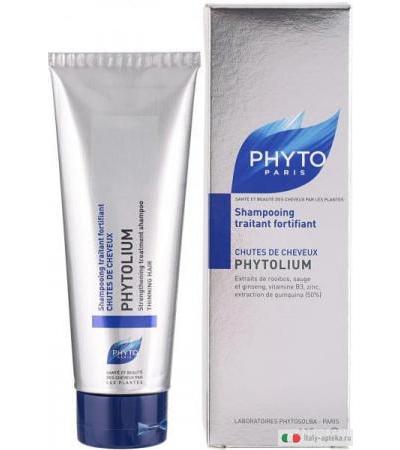 PHYTOLIUM Shampoo Energizzante e Fortificante agli estratti di Rooibos e di corteccia di Cinchona (50%)