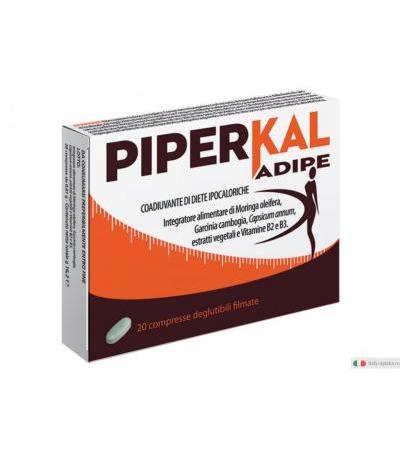 PiperKal Adipe controllo del peso corporeo 20 compresse deglutibili filmate