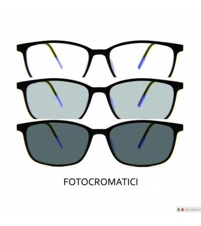 Pixel Lens Sunny Blue occhiali protettivi filtro luce blu e raggi uv lenti neutre fotocromatiche