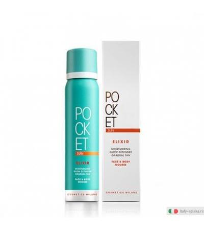 Pocket Sun Elixir Mousse idratante ed illuminante per viso e corpo 100ml
