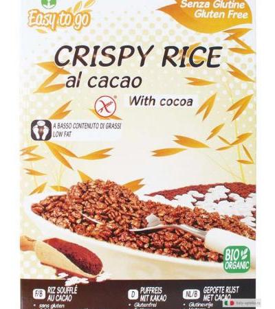 Probios Crispy Rice riso soffiato ricoperto con cacao senza glutine 375g