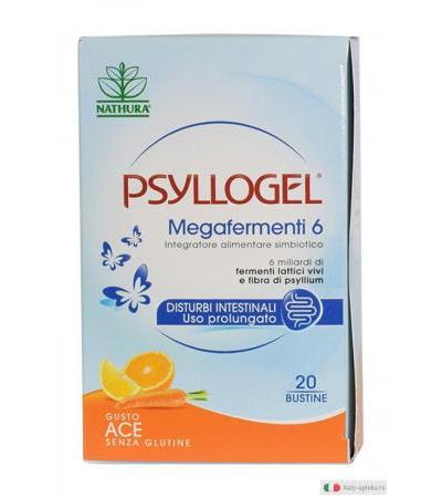 Psyllogel megafermenti 6 riequilibrio flora intestinale gusto ACE 20 bustine monodose