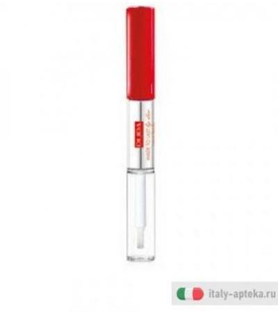 Pupa Made to Lip Duo Rossetto liquido Colore&Topcoat waterproof n. 006 Fire Red