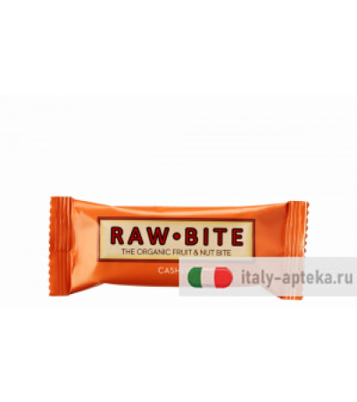 Raw Bite Cashew barretta proteica energetica bio gusto anacardio 50g