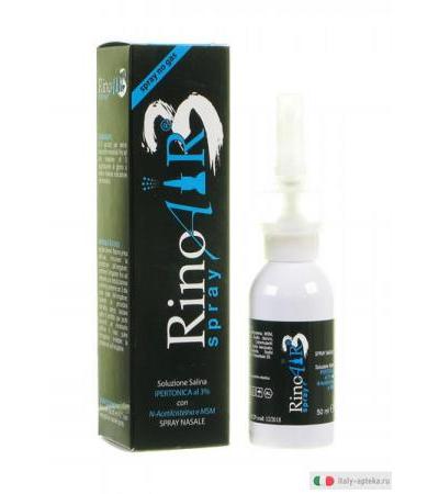 Rinoair 3% spray nasale no gas ipertonico con acetilcisteina 50 ml