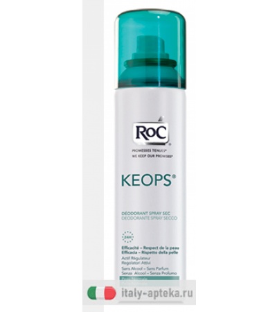 RoC KEOPS Deodorante Spray Secco 24h efficacia 150ml