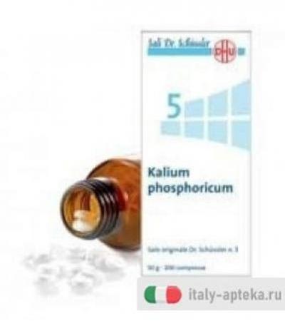 Sali Dr. Schüssler n.5 Kalium Phosphoricum D12 Medicinale Omeopatico 200 Compresse