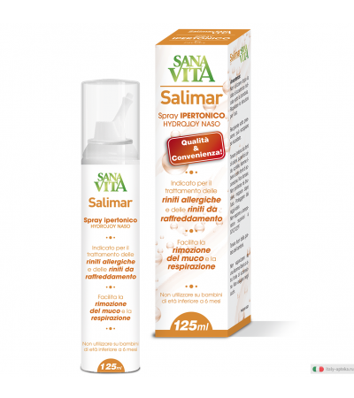 Salimar Spray Ipertonico per allergie e raffreddori OFFERTA SPECIALE 2x125ml