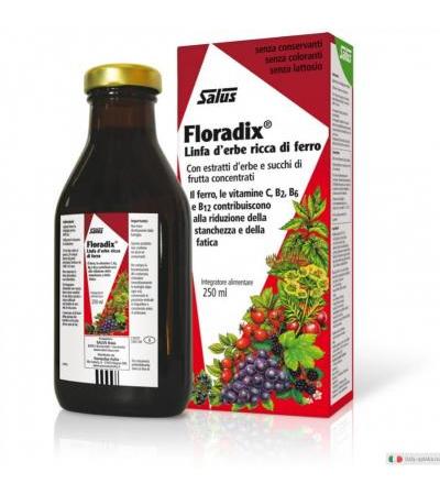Salus Floradix Linfa d'erbe ricca di ferro 250 ml