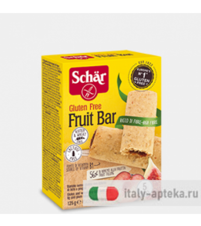 Schar Fruit Bar barretta dietetica con ripieno di fichi e prugne senza glutine 5x25g