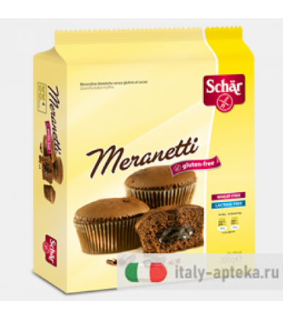 Schar Meranetti muffin ripieno di crema al cacao senza glutine 4x50g