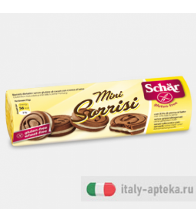 Schar Mini Sorrisi biscotti al cacao con crema al latte senza glutine 100g