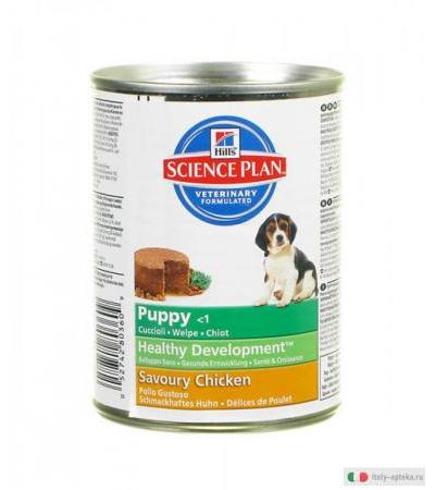 Science Plan Puppy Healthy Development Pollo saporito Cibo umido 370 g