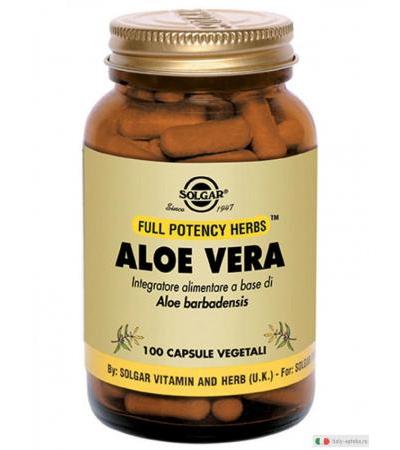 Solgar Aloe Vera digestione e transito intestinale 100 capsule vegetali