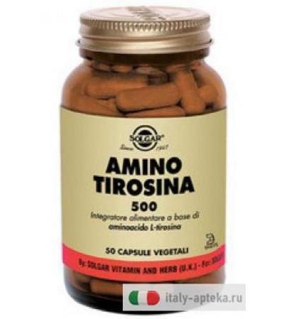 Solgar Amino tirosina 500 - 50 capsule vegetali