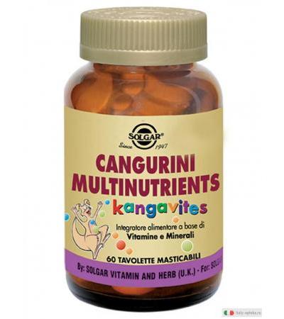 Solgar Cangurini multinutrients masticabile multivitaminico 60 tavolette