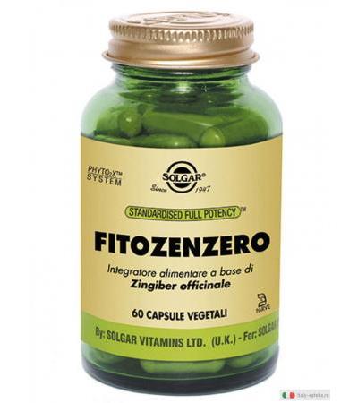 Solgar Fitozenzero funzione digestiva nausea disturbi mestruali 60 capsule