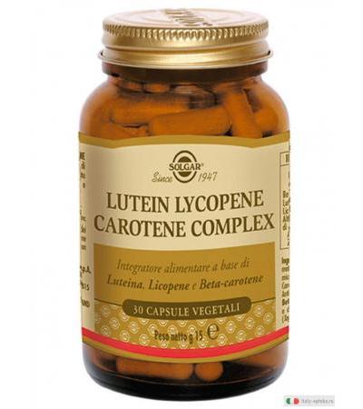 Solgar Lutein Lycopene Carotene Complex antiossidante e benessere 30 capsule vegetali