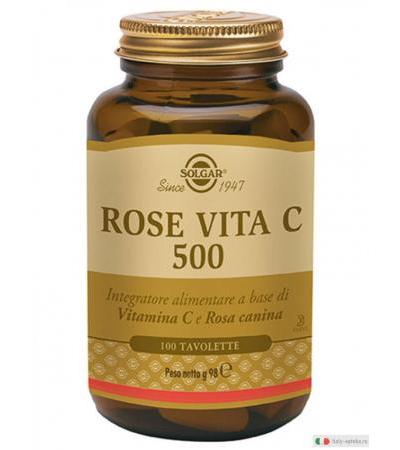 Solgar Rose Vita C 500 difese immunitarie 100 tavolette