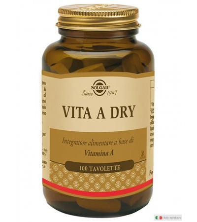 Solgar Vita A Dry vitamina 100 tavolette