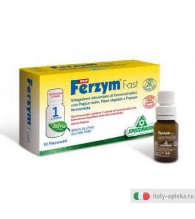 Specchiasol New Ferzym Fast per l'equilibrio della flora intestinale da 10 flaconcini