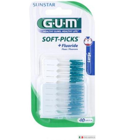 Sunstar GUM Soft-Picks +Fluoride Scovolini LARGE