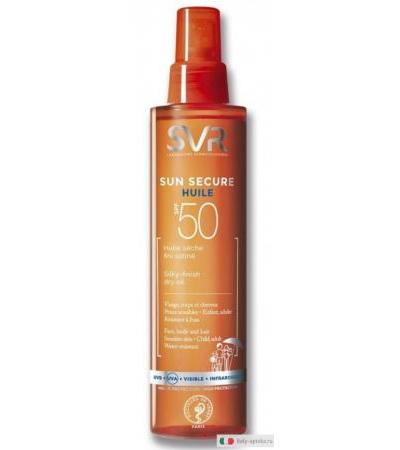 SVR Sun Secure Olio protezione solare SPF50+ per viso corpo e capelli 200ml