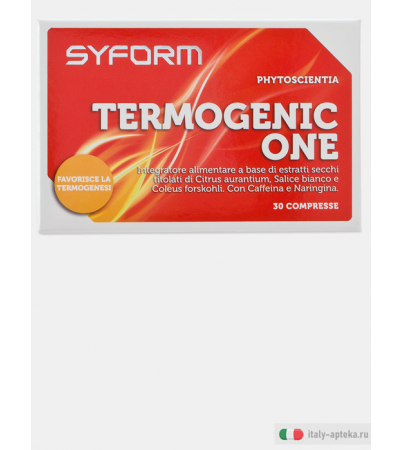 Syform Termogenic One integratore alimentare utile per il controllo del peso corporeo 30 compresse