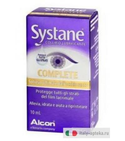 Systane Complete Collirio Lubrificante trattamento utile per l'occhio secco 10ml