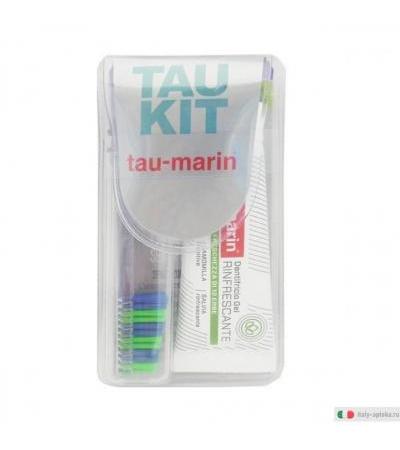 Tau-Marin Tau Kit spazzolino e dentifricio setole verdi e blu 20ml