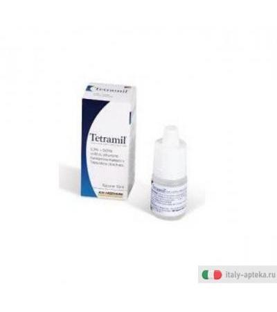 Tetramil 0,3%+0,05% Collirio Per Occhi Arrossati Infiammati e Congiuntiviti Allergiche 10ml