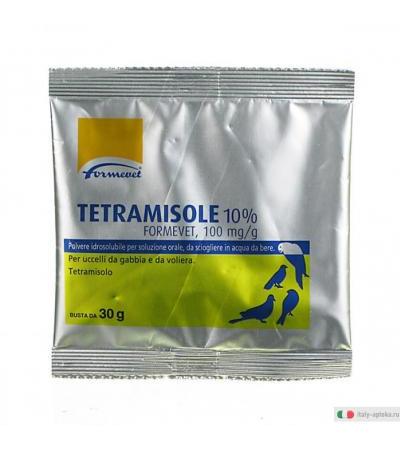 Tetramisole 10% formevet 100mg/g polvere per uccelli 30 g
