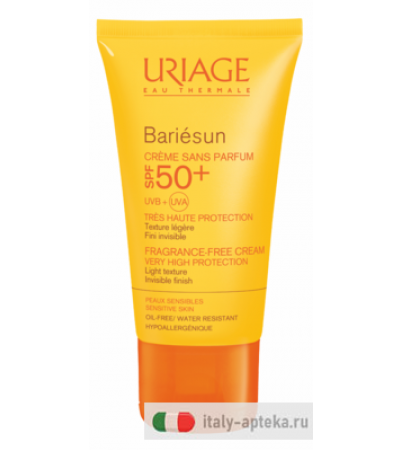 Uriage Bariésun Crema SPF50+ senza profumo protezione molto alta 50ml