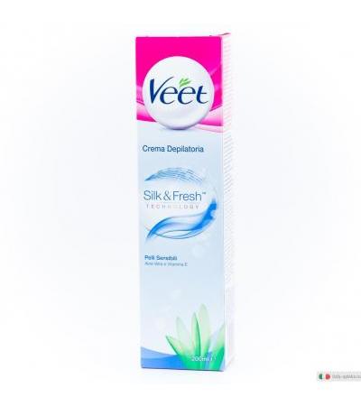 Veet Silk&Fresh Crema Depilatoria per pelli sensibili 200ml