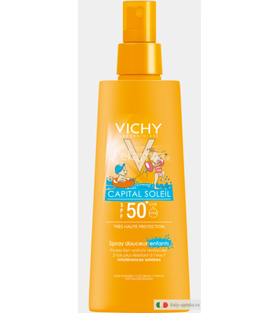 VICHY Capital Soleil spray dolce bambini protezione SPF50+ 200ml