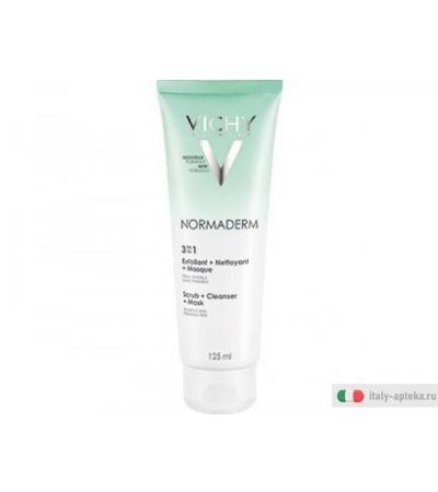 Vichy Normaderm 3 in 1 esfoliante+ crema detergente+ maschera 125ml