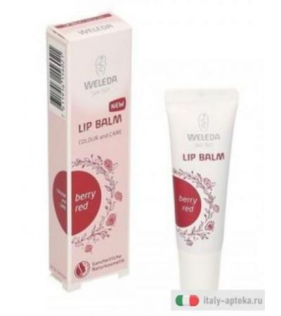 Weleda Lip Balsamo labbra texture leggera e cremosa Berry Red 10ml